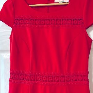 Boden Capped Sleeve Dress, Lace Detail